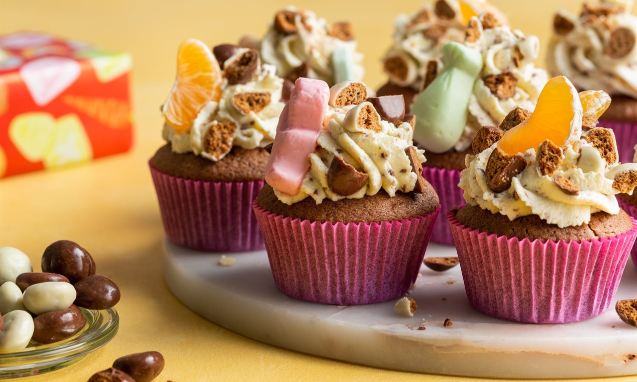 Sinterklaas speculaas cupcakes Recept Dr. Oetker